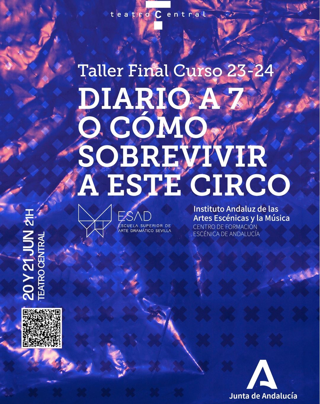 El alumnado de 4º de Interpretación gestual pondrá en escena “Diario a 7 o cómo sobrevivir a este circo” su taller fin d…