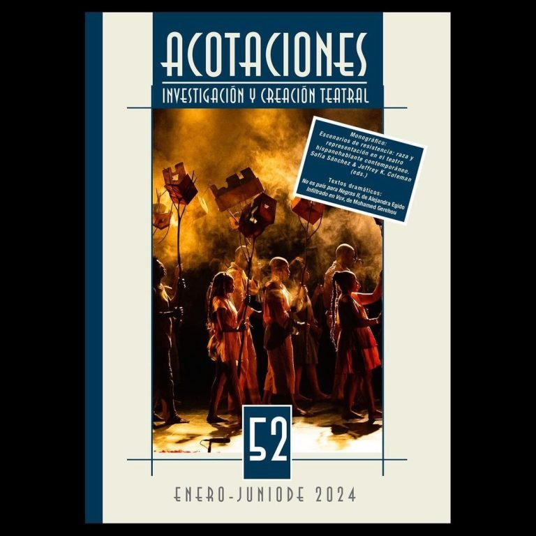 Ya está publicado el número 52 de nuestra Revista de Investigación y Creación “Acotaciones”, dedicado al tema “Escenario… Ya está publicado el número 52 de nuestra Revista de Investigación y Creación “Acotaciones”, dedicado al tema “Escenario…