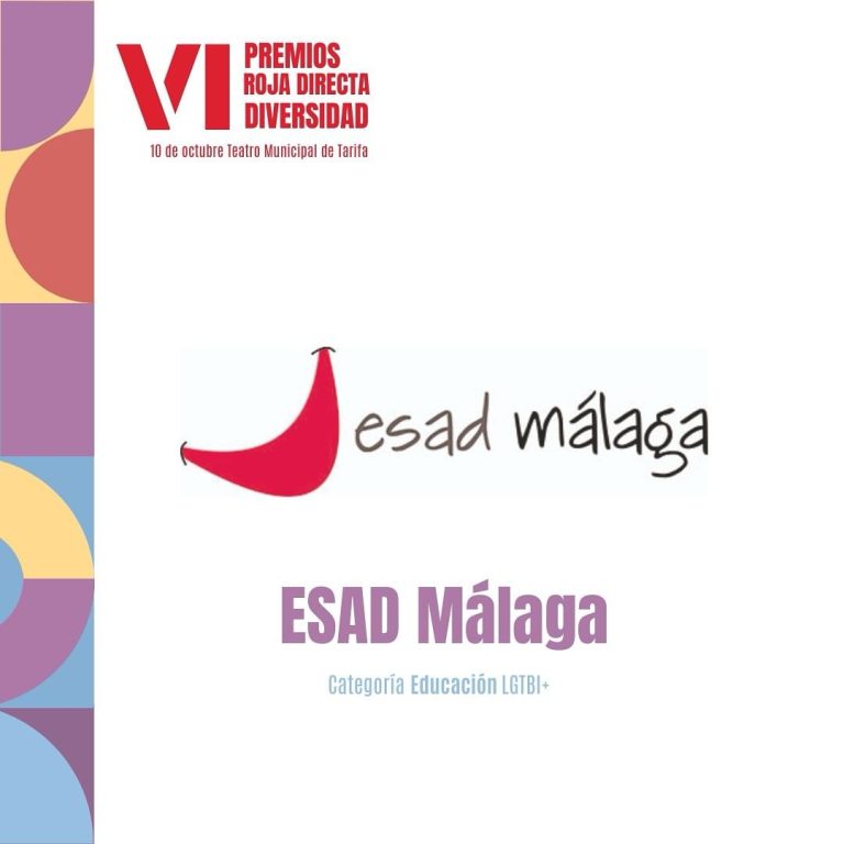 🏳️‍🌈✨ La @esadmalaga ha sido galardonada en los VI Premios Roja Directa Diversidad en la Categoría Educación LGTBI+ po…