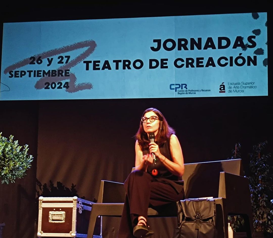 Tuvimos el honor de contar Raquel Alarcón para el cierre de las I Jornada de Teatro de Creación. Mujer, murciana, actriz…