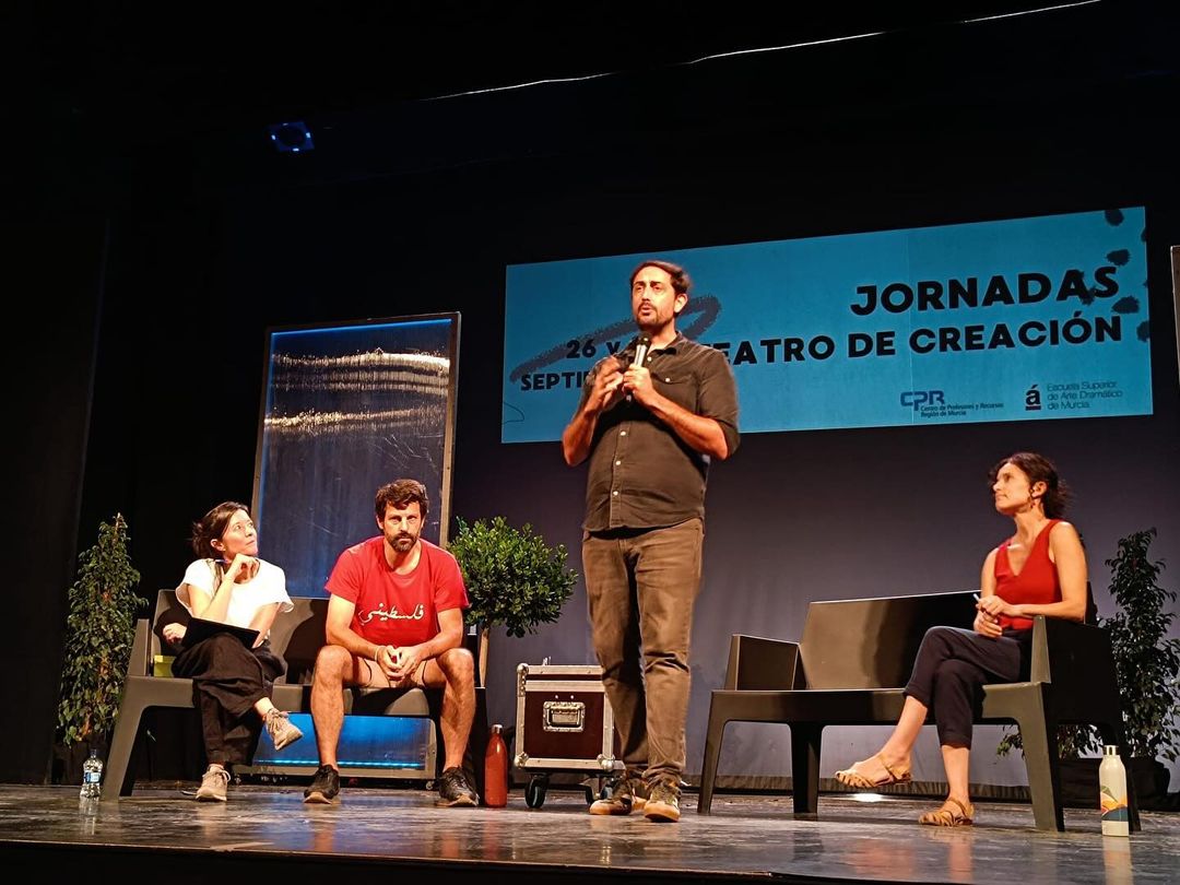 Jornadas de Teatro de Creación. Mesa de profesionales coordinada por Luisma Soriano. David Martínez, Dora Cantero y Pau …