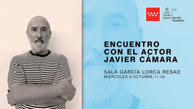 El miércoles que viene nos visitará un antiguo estudiante muy admirado y querido en la RESAD:
¡El gran Javier Cámara!