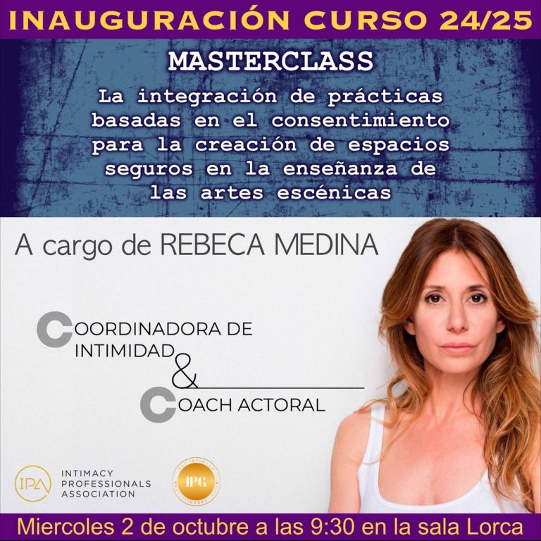 El próximo miércoles día 2 de octubre inauguramos el curso académico 24/25 con la masterclass “La integración de práctic…