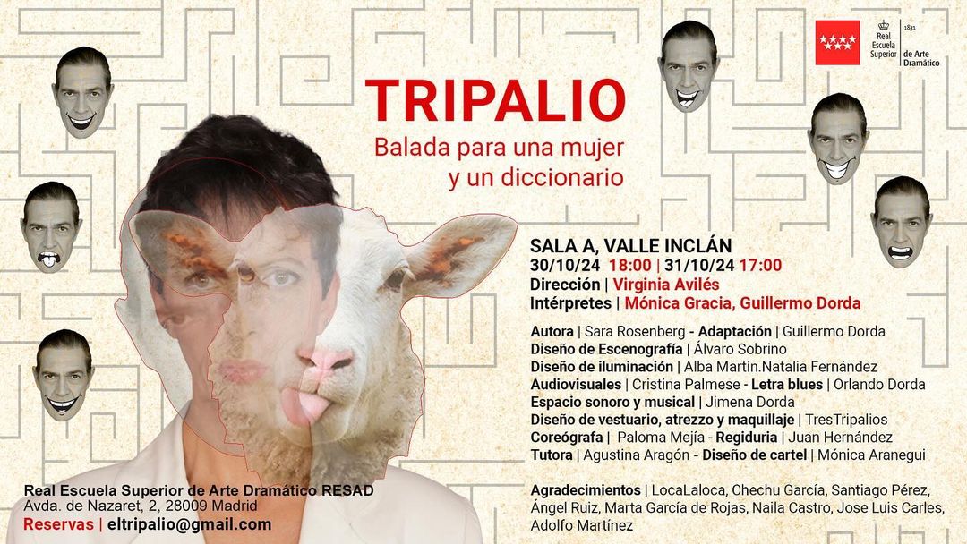 Tripalio, balada para una mujer y un diccionario Autora: Sara Rosenberg Adaptación: Guillermo Dorda Dirección: Virginia …