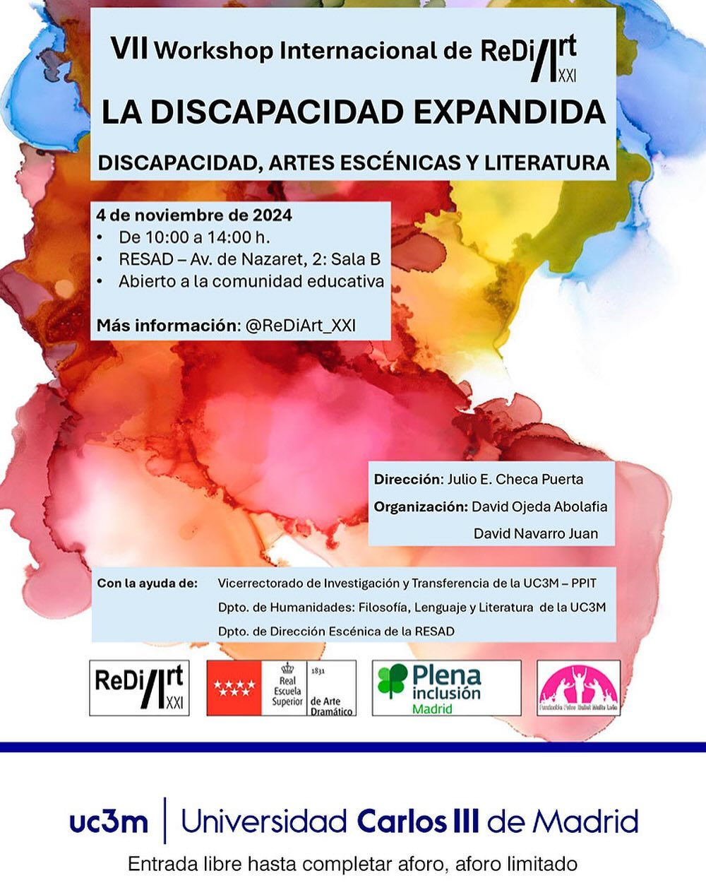 🌟 VII Workshop Internacional: La Discapacidad Expandida 🌟 Este 4 de noviembre, te invitamos a sumarte a una jornada de…