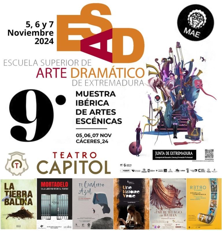 🎭 MUESTRA IBÉRICA DE ARTES ESCÉNICAS (MAE) 2024 📣 Durante los días 5, 6 y 7 de noviembre Cáceres se llena de teatro y … 🎭 MUESTRA IBÉRICA DE ARTES ESCÉNICAS (MAE) 2024 📣 Durante los días 5, 6 y 7 de noviembre Cáceres se llena de teatro y …