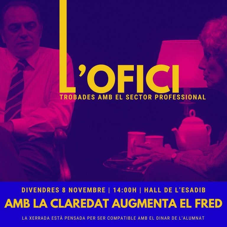 Nova sessió de L’OFICI amb Pep Tosar, Evelyn Arévalo i Imma Colomer, el repartiment de luxe de l’obra AMB LA CLAREDAT AU…