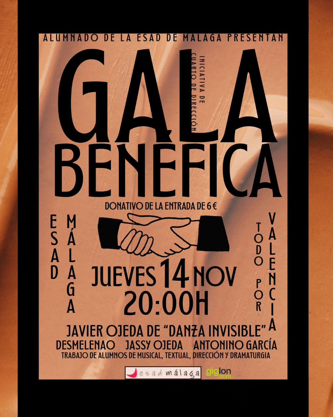 🎭GALA BENÉFICA ESAD MÁLAGA. 🔊¿Quieres ayudar? ¡Entonces este evento es para tí! 🎤Jassy Ojeda, Antonino, Desmelenao, J…