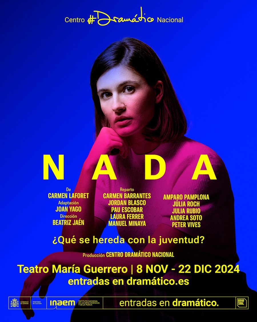 🎭✨ ¡Mucha mierda al equipo artístico de “Nada” en el @centrodramaticonacional ! Adaptado por Joan Yago, este texto de C…