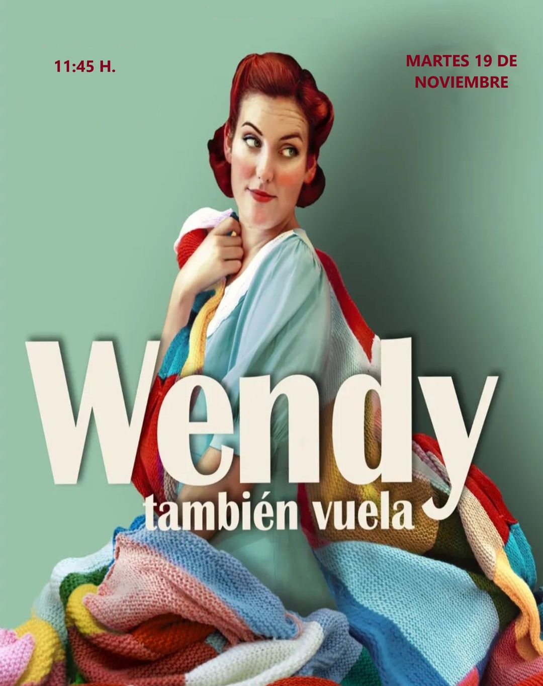 El próximo martes 19 de noviembre nos visitará la compañía TresGracias con su obra Wendy también vuela. Un espectáculo q…