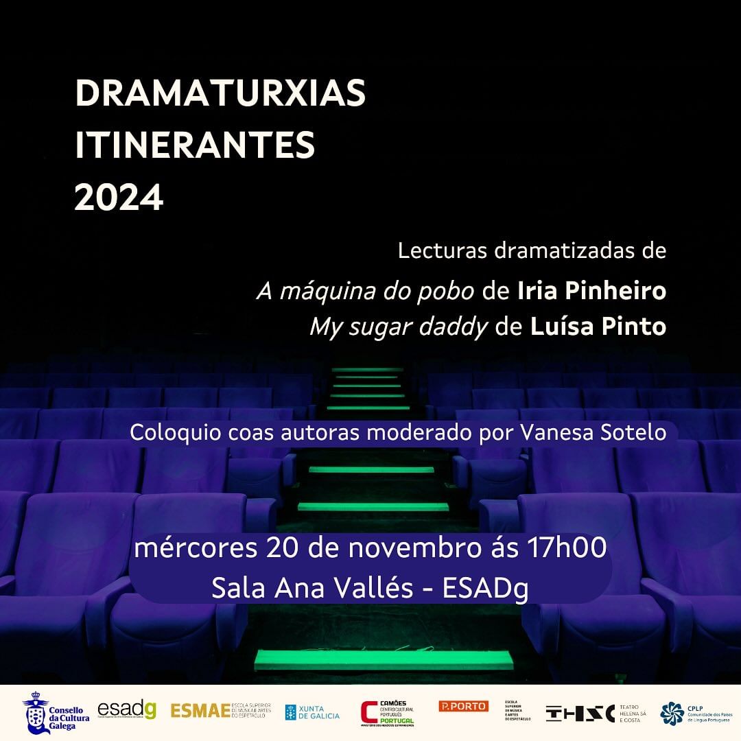 Mañá comezan, na ESMAE do Porto, as Dramaturxias Itinerantes 2024, que achegan textos da dramaturga portuguesa Luísa Pin…