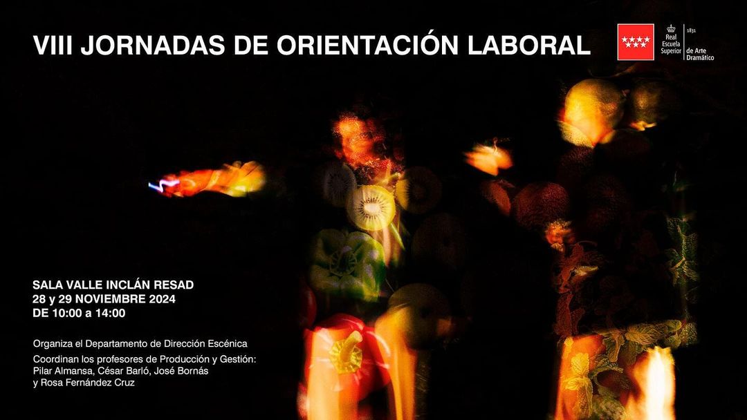 🎭✨ VIII Jornadas de Orientación Laboral – RESAD 📅 Fechas: 28 y 29 de noviembre de 2024 ⏰ Horario: De 10:00 a 14:00 📍 …