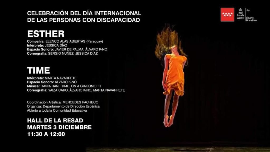🎭 CELEBRAMOS EL DÍA INTERNACIONAL DE LAS PERSONAS CON DISCAPACIDAD 🎭 El próximo martes 3 de diciembre, os invitamos a …