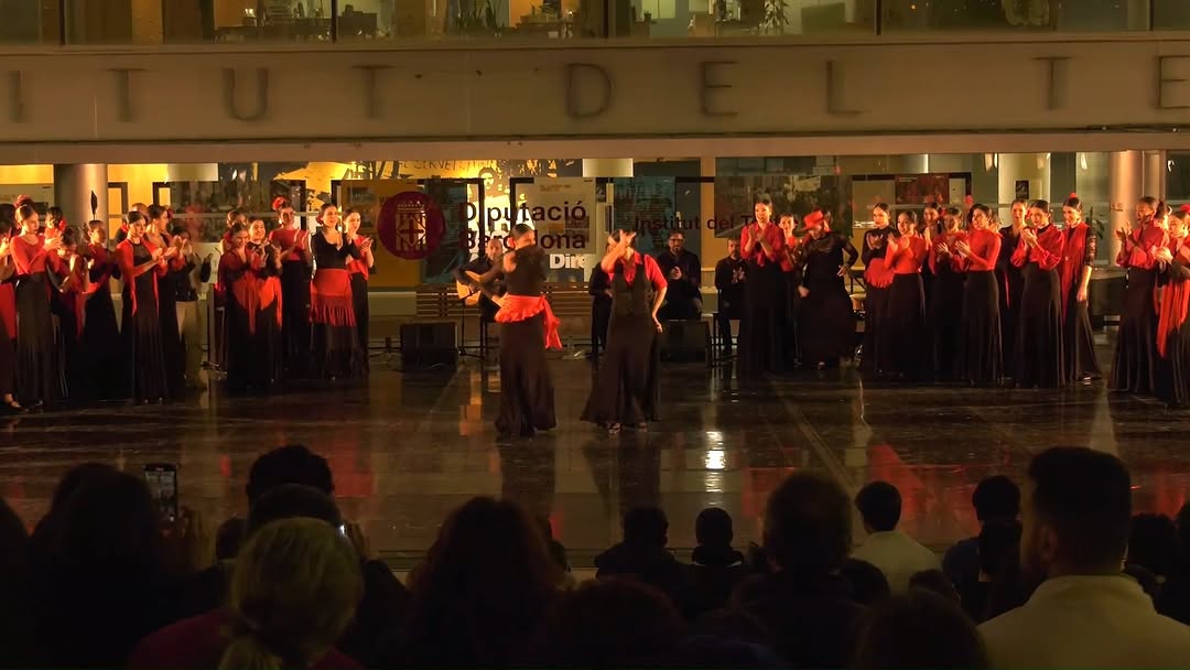 Amb motiu del Dia Internacional del Flamenc, l’alumnat de dansa espanyola del Conservatori Professional de Dansa va ofer…