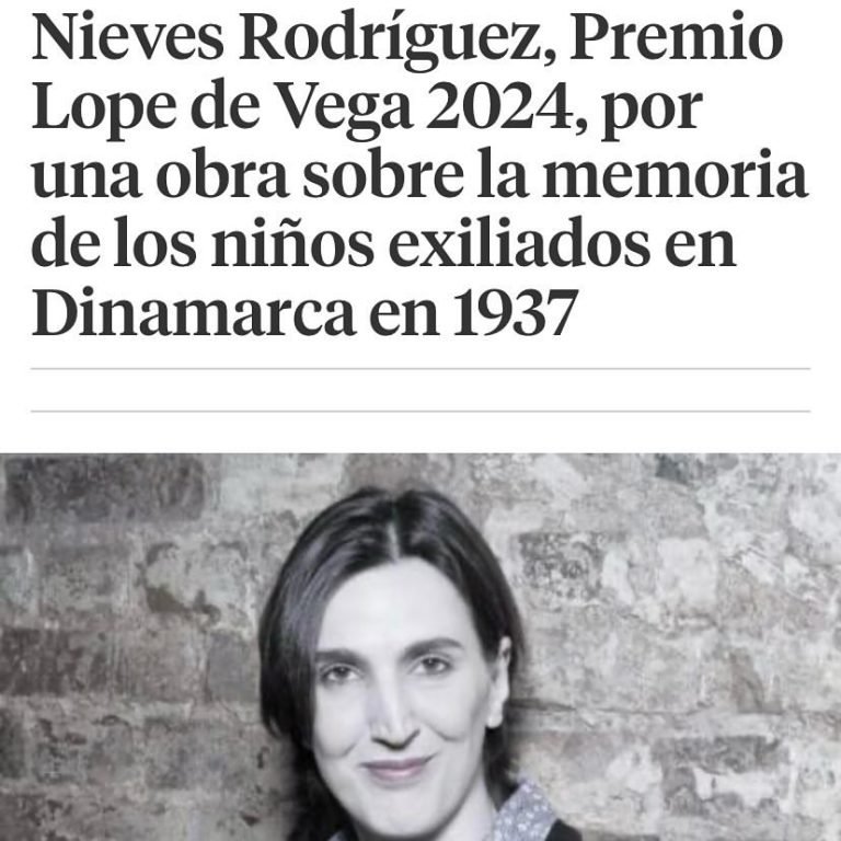 🎉 ¡Enhorabuena, @rodrigueznievesrodriguez ! Nuestra antigua estudiante ha ganado el Premio Lope de Vega 2024 con su obr…