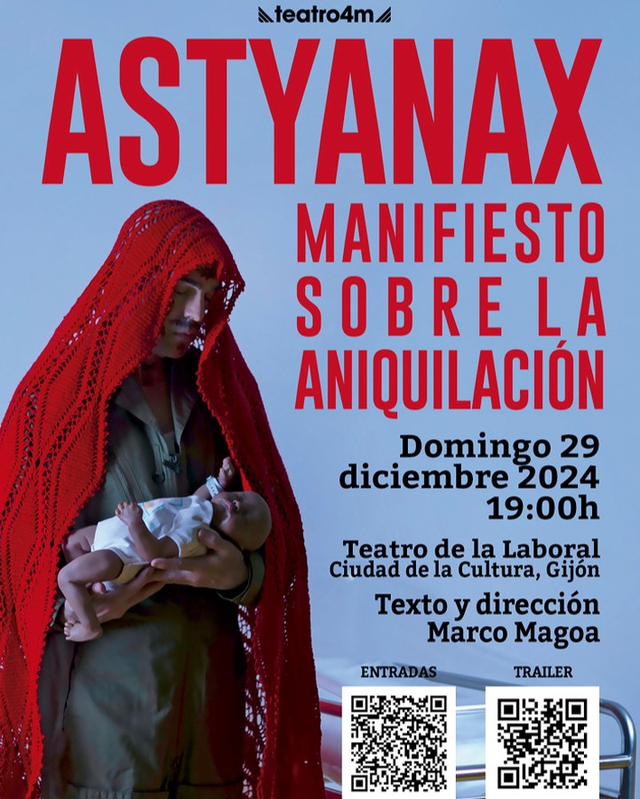 ASTYANAX de Marco Magoa. El domingo 29 de diciembre a las 19.00 horas, en el Teatro de la Laboral, Marco Magoa, exalumno…