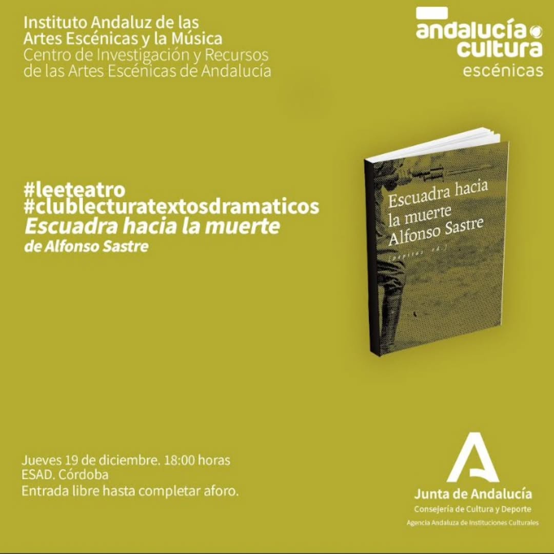 ‘Escuadra hacia la muerte’ Alfonso Sastre Es el libro que trataremos en la siguiente sesión del Club de Lectura de texto…