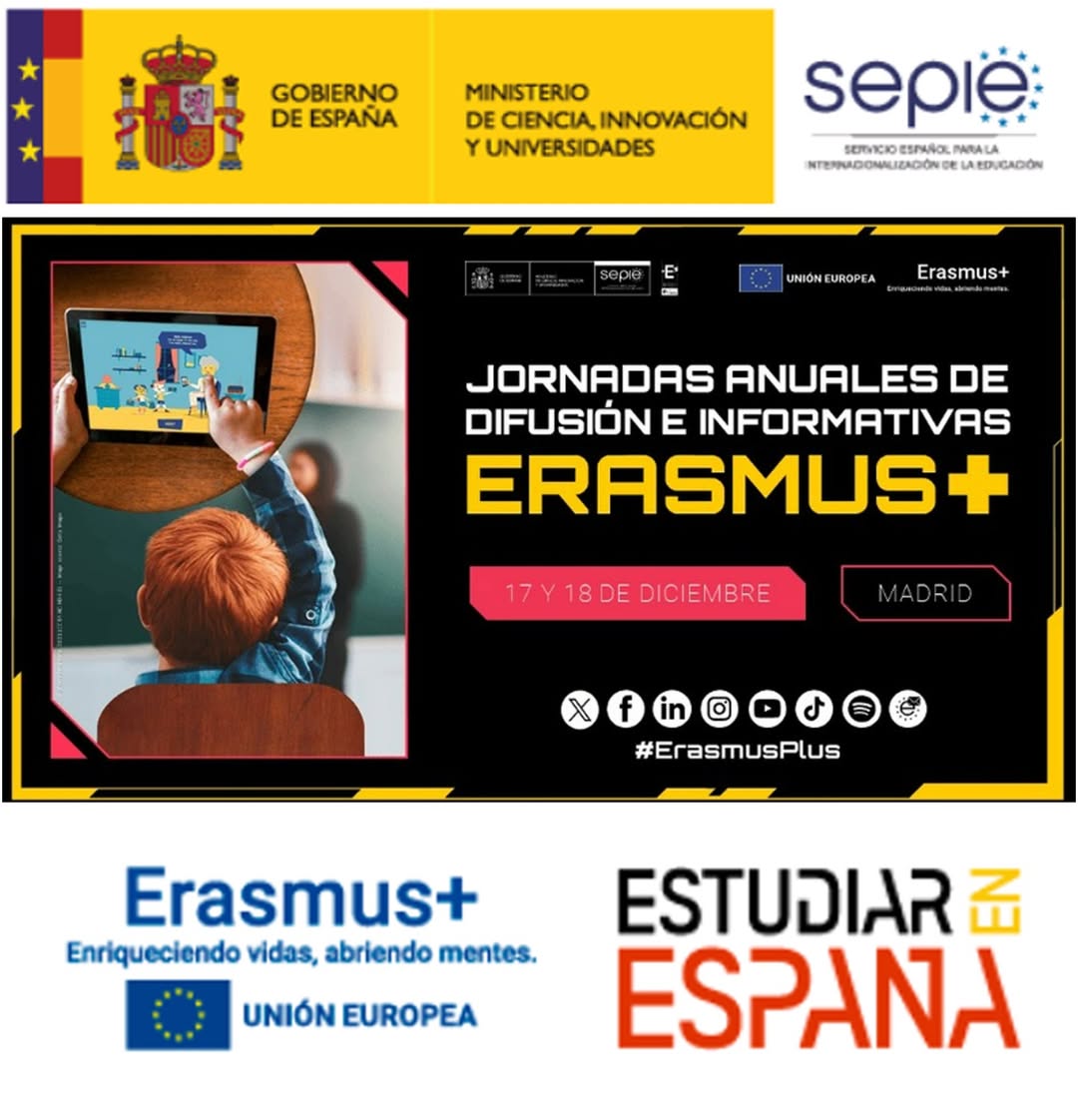 🎭JORNADAS ERASMUS + 2025 📣Los días 17 y 18 de diciembre se estan celebrando las Jornadas Anuales de Difusión e Informa…