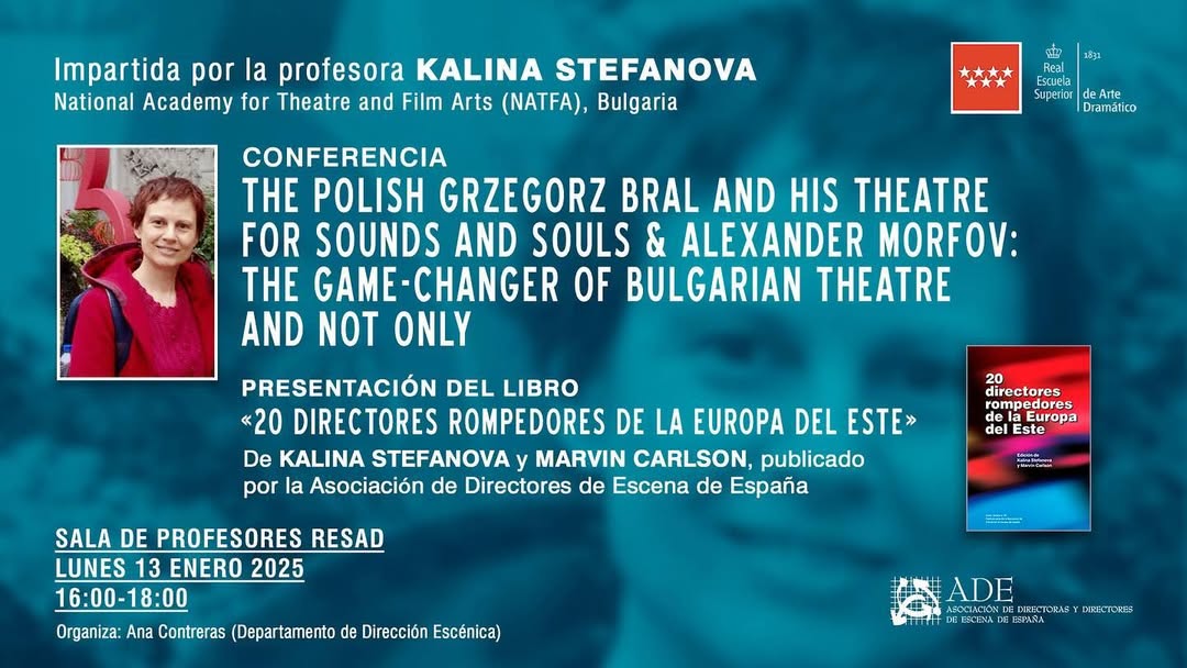 ✨ KALINA STEFANOVA EN LA RESAD ✨ 🎭 Conferencia The Polish Grzegorz Bral and His Theatre for Sounds and Souls & Alexande…