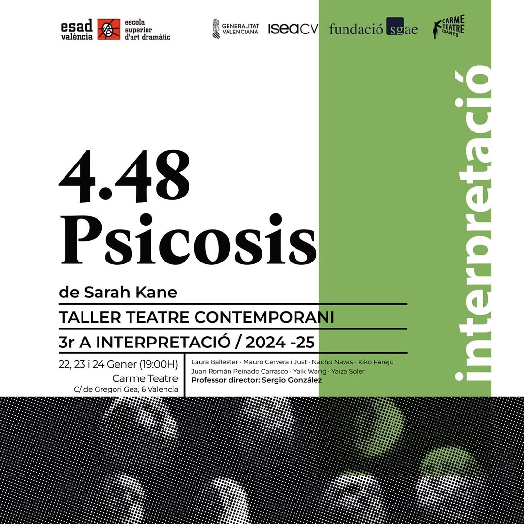 🟢 “Recuerda la luz y cree en la luz”. “4.48 Psicosis” arriba a #TallersESADV de la mà de l’alumnat de 3r A del Taller d…