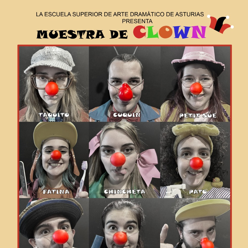 CLOWN. Esta tarde tienes una cita en el Teatro Alejandro Casona de la ESAD a las 17.00 horas con los payasos de la optat…