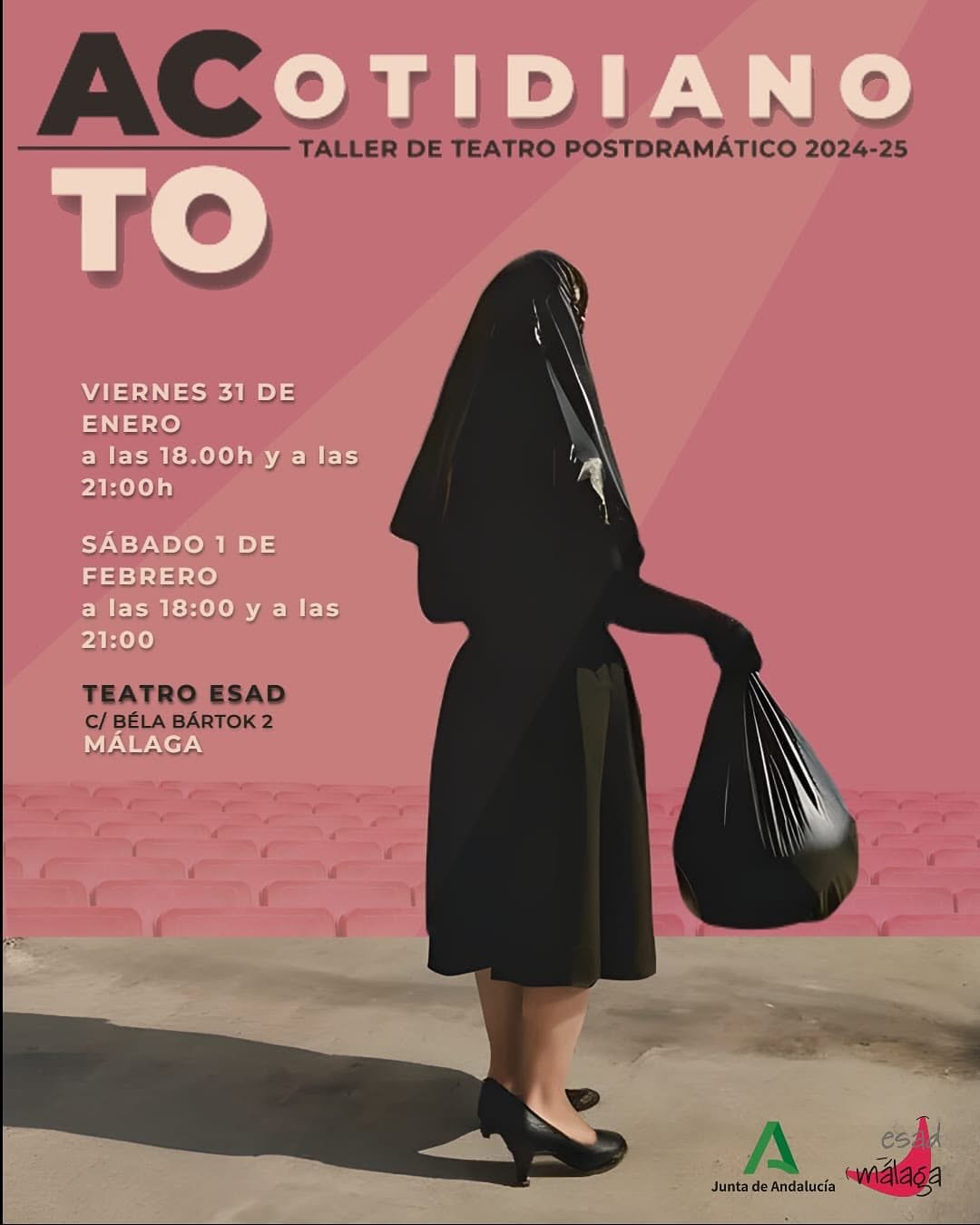 🎭✨ ¡No te pierdas la obra “Acto Cotidiano” del Taller de Teatro Postdramático! 🎭✨ Bajo la dirección del profesor Rafae…