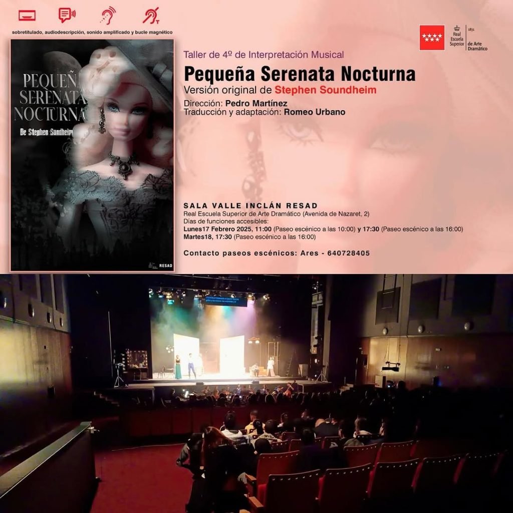 🎭 Teatro Accesible en la RESAD 🎭 Hoy por la mañana 40 personas con discapacidad intelectual, visual y trastorno autist…