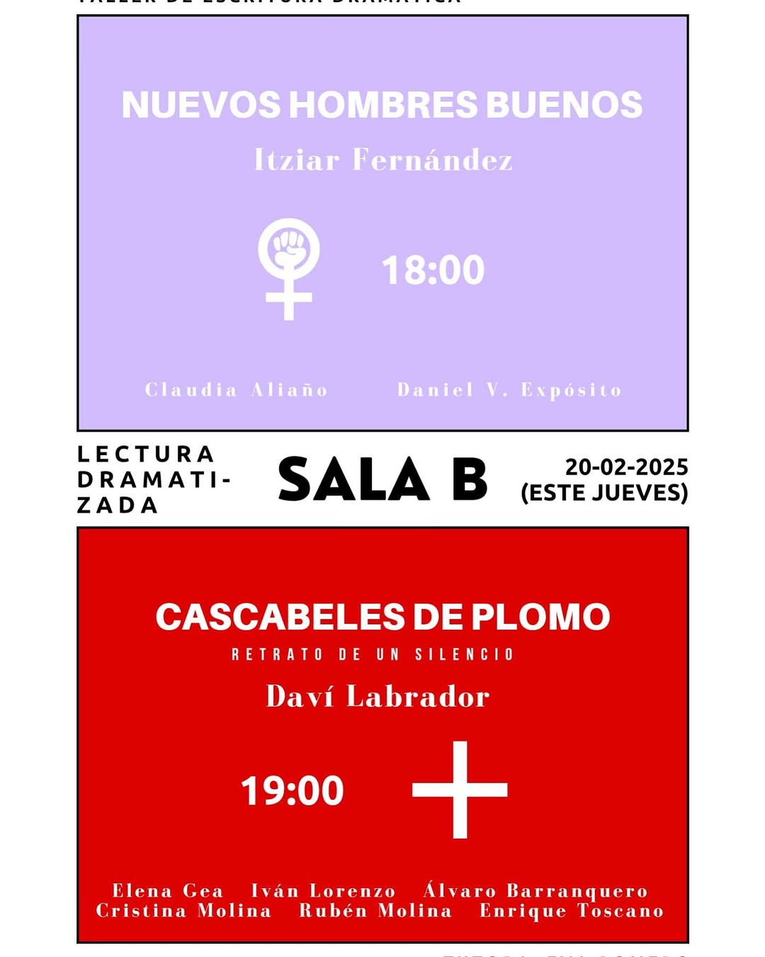 🎭✨ Lecturas Dramatizadas | 3º Dramaturgia ✨🎭 El alumnado de 3º de Dramaturgia presenta sus lecturas dramatizadas en la…