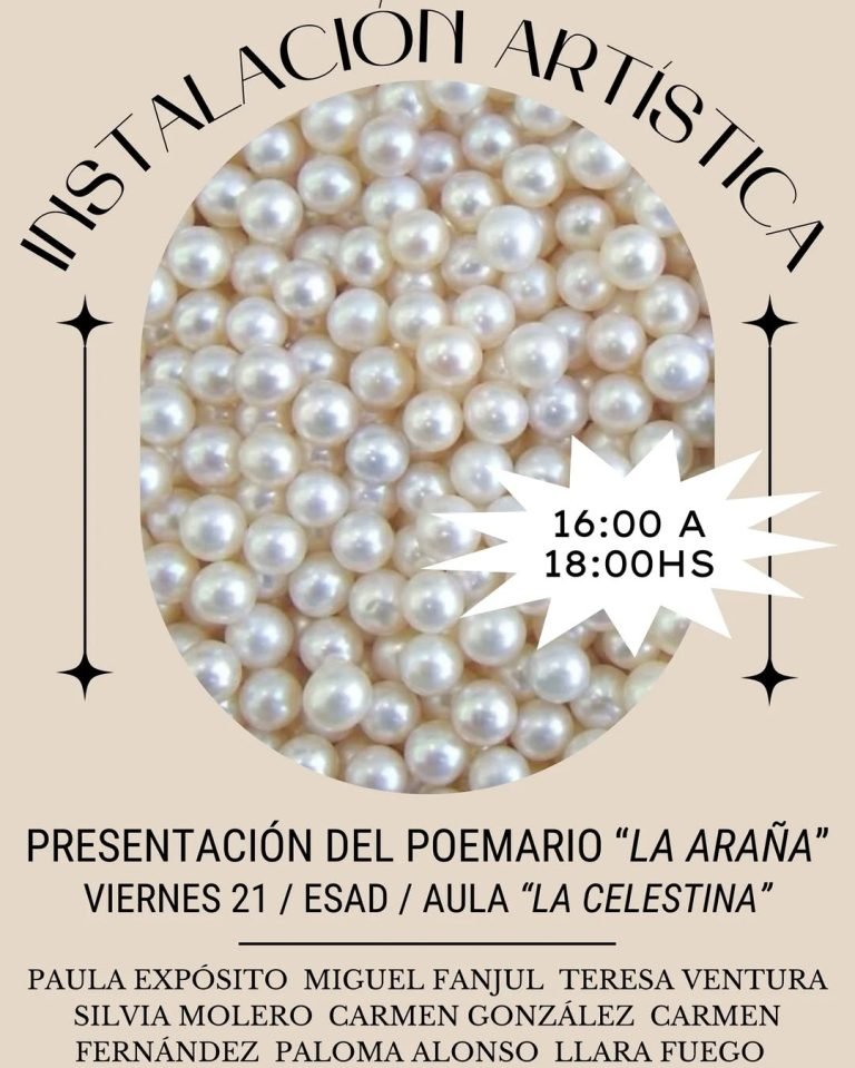 Presentación del poemario «La araña» Con motivo de la presentación del poemario «La araña», el viernes 21 de febrero ten…