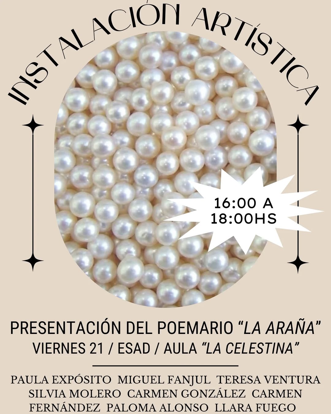 Presentación del poemario «La araña» Con motivo de la presentación del poemario «La araña», el viernes 21 de febrero ten…