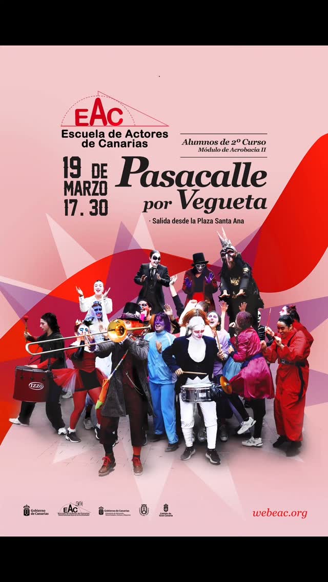 PRÁCTICA PEDAGÓGICA DE TEATRO DE CALLE Miércoles 19 de marzo, a las 17.30 horas Vegueta – Las Palmas de GC. El alumnado …