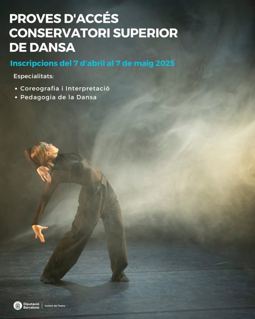 Del 7 d’abril al 7 de maig s’obre el període per inscriure’s a les proves d’accés del Conservatori Superior de Dansa (CS…