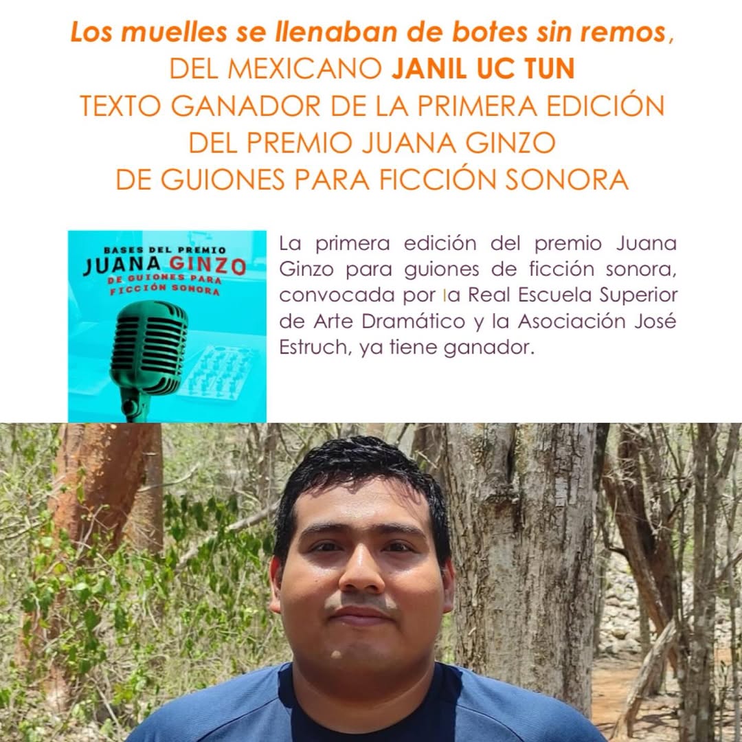 🏆🎙 1ª edición del Premio Juana Ginzo ¡Ya tenemos texto ganador! 📢 ✨ Los muelles se llenaban de botes sin remos, del m…