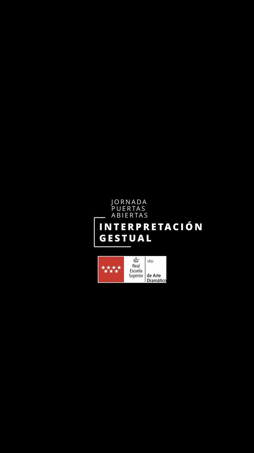 📹✨ Así fueron nuestras Jornadas de Puertas Abiertas de Interpretación Gestual Si sueñas con formarte en la RESAD, este …