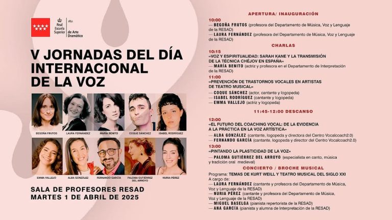 🎤 V Jornadas del Día Internacional de la Voz 🎶✨ Exploramos la voz desde múltiples perspectivas con docentes, actores, …