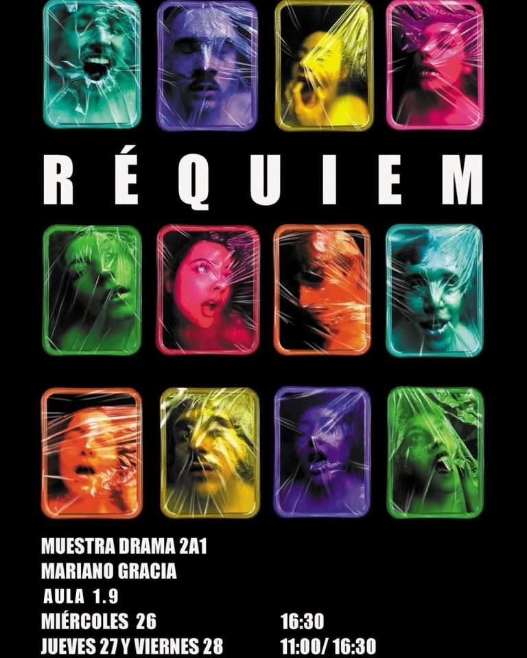 🎭 RÉQUIEM | Muestra de Drama 2A1 📅 Miércoles 26, Jueves 27 y Viernes 28 ⏰ 16:30 h | Jueves y Viernes también a las 11:…