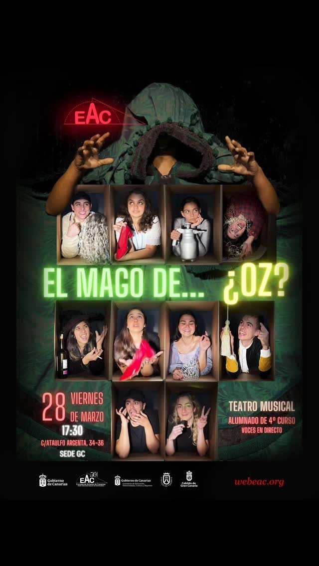 CLASE ABIERTA DE “TEATRO MUSICAL” Viernes 28 de marzo, a las 17:30 horas EAC SEDE GRAN CANARIA C/ Ataulfo Argenta, 34-36…
