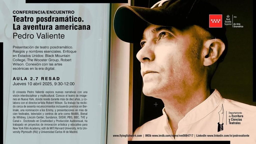 🎭 CONFERENCIA/ENCUENTRO | Teatro posdramático. La aventura americana 📅 Jueves 10 de abril de 2025 ⏰ 9:30 – 12:00 h 📍 …