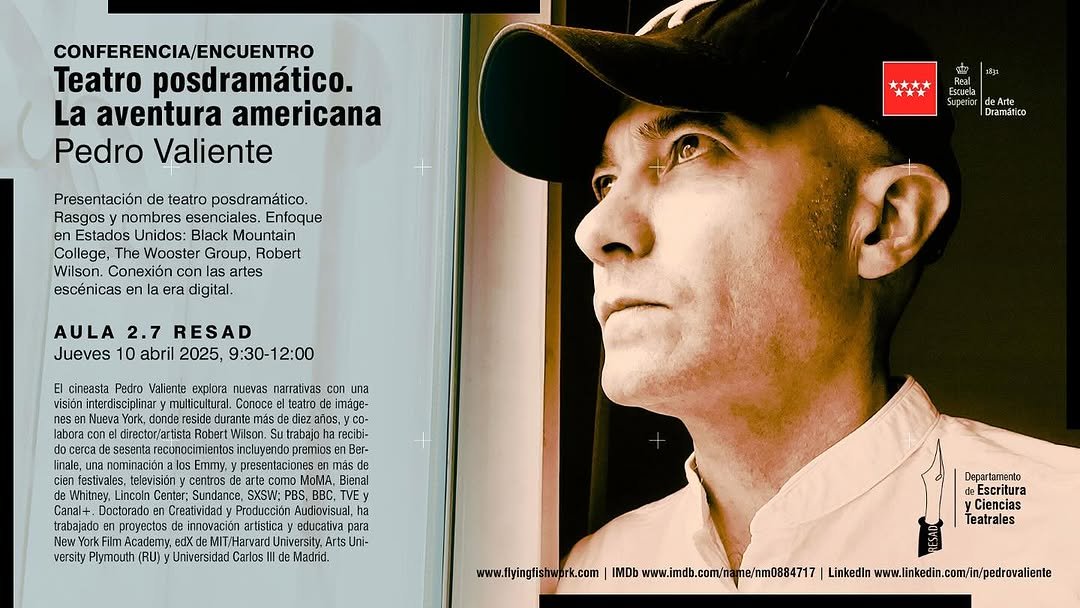 🎭 CONFERENCIA/ENCUENTRO | Teatro posdramático. La aventura americana 📅 Jueves 10 de abril de 2025 ⏰ 9:30 – 12:00 h 📍 …