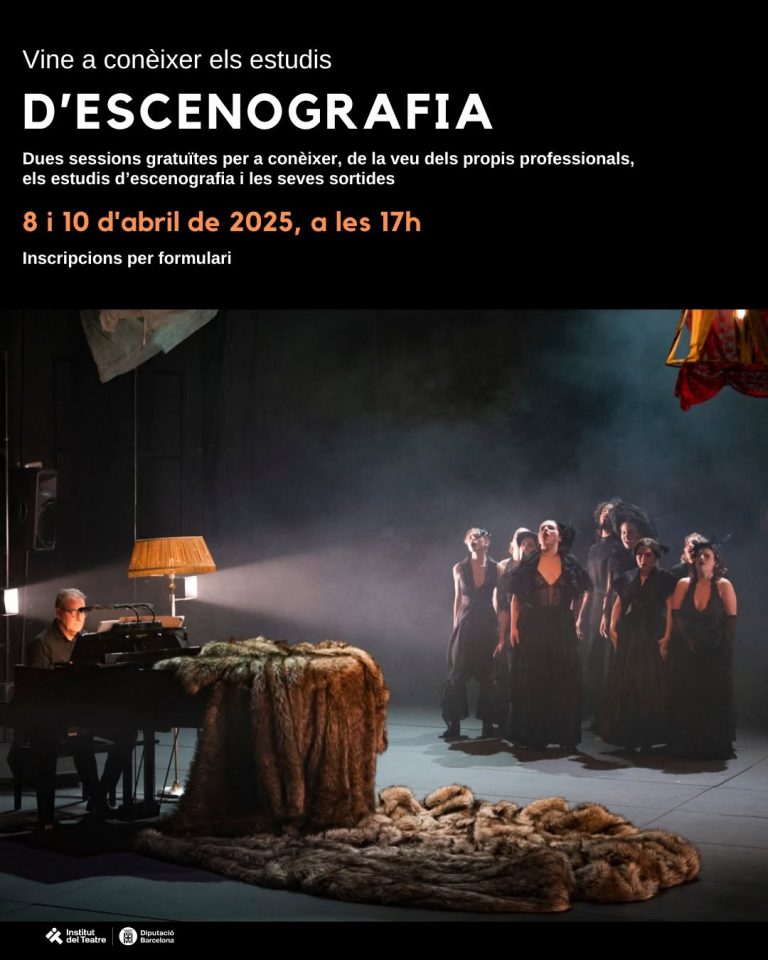 L’Escola Superior d’Art Dramàtic (ESAD) organitza els dies 8 i 10 d’abril dues xerrades per conèixer els estudis d’escen…