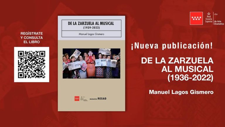 🚨 ¡Nueva publicación digital de la RESAD! 📘 De la zarzuela al musical (1939–2022) ✍️ Escrito por Manuel Lagos Gismero …