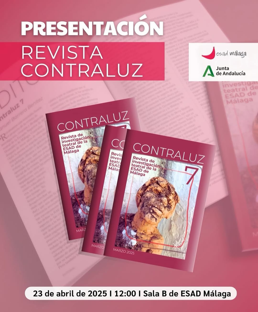 🎭 ¡Vuelve CONTRALUZ! La revista de investigación teatral de la ESAD Málaga ✨ 📚 Una publicación que da voz a la reflexi…