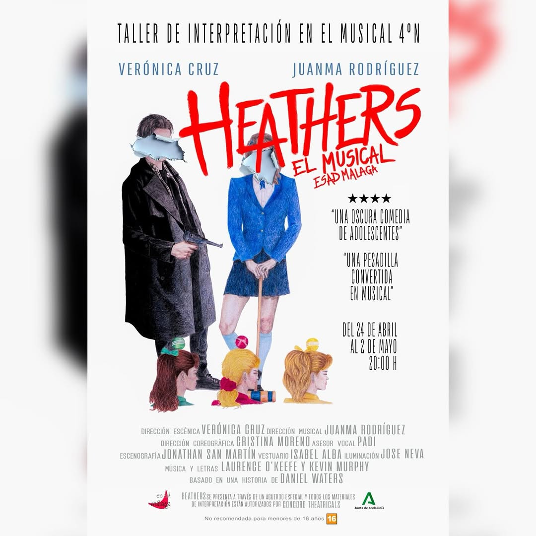 🎭 HEATHERS – El Musical 🎭 📆 Funciones: 24, 25, 26, 27, 28, 29, 30 de abril 1 y 2 de mayo | 🕗 20:00 h 📍Teatro de la …