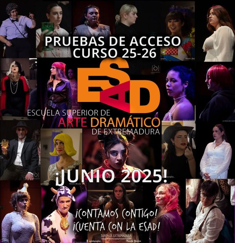 🎭 PRUEBAS DE ACCESO CURSO 2025-2026 📣¡Si quieres estudiar con nosotros en la ESAD de Extremadura, te recordamos que es…