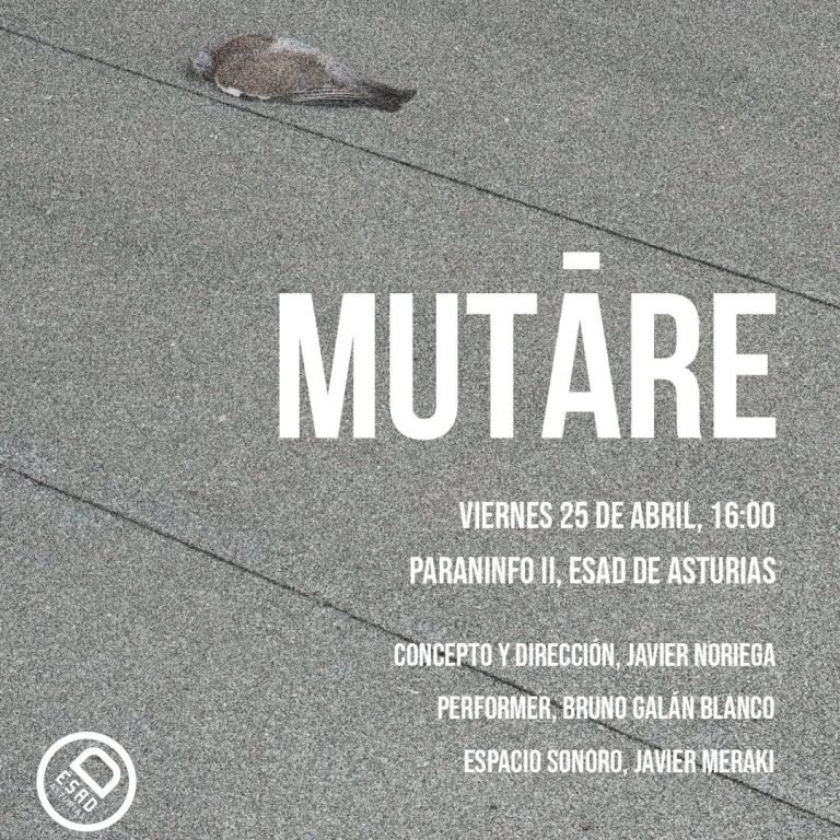 MUTARE. Velada de la ESAD. Viernes 25, a las 16.00 horas en el Paraninfo II Este ejercicio escénico propone una reflexió…