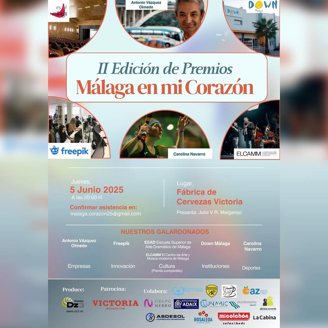 🎭🎭ESAD Málaga recibe el Premio “Málaga en mi corazón”, en la categoría de Cultura. 📖 Reconocimiento por “la tarea edu…