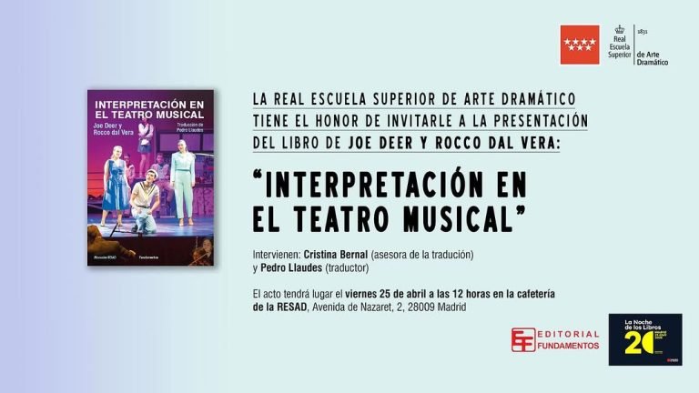 Con motivo de La Noche de los Libros presentamos nuestro nueva publicación: 📖 “Interpretación en el Teatro Musical” ✍️ …
