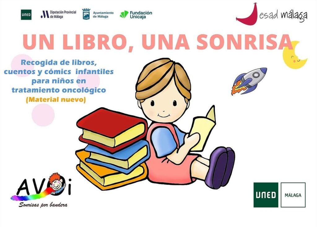 ESAD Málaga colabora con UNED Málaga en el acto “Un libro, una sonrisa” Miércoles 30 de abril, sede UNED Málaga. “Un lib…