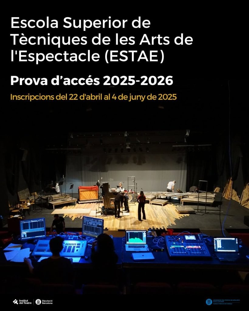 L’Escola Superior de Tècniques de les Arts de l’Espectacle @estaeit ha publicat la informació de la prova d’accés per ac…