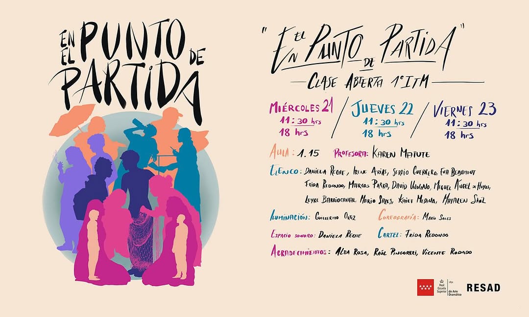 🎭 EN EL PUNTO DE PARTIDA 🔹 Clase abierta de 1º de Interpretación en el Teatro Musical 👩‍🏫 Profesora: Karen Matute 📍…